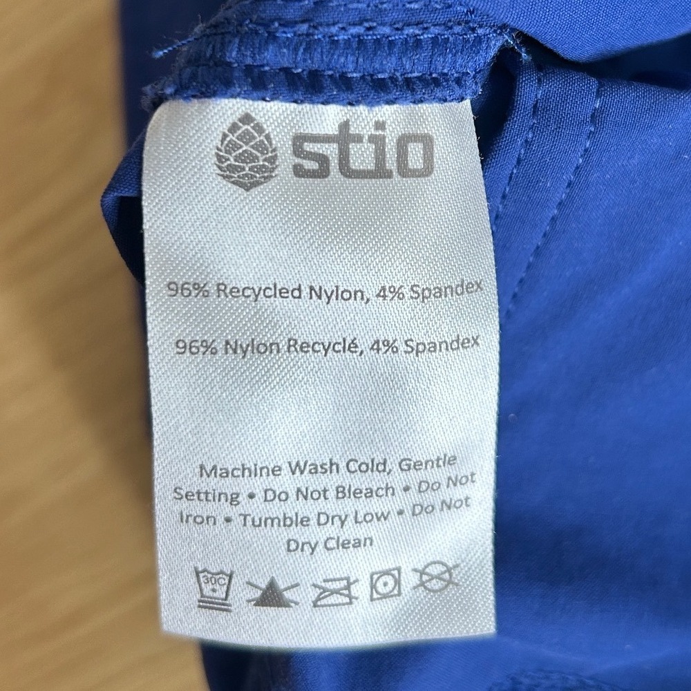 Stio Women Coburn Short Royal Blue Hiking Outdoor Utility Shorts Sz 12 Gorpcore - Picture 7 of 10